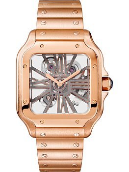 Cartier Santos De Cartier Skeleton Large WHSA0008